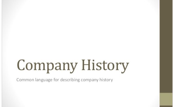 Business English Vocabulary – Company History
