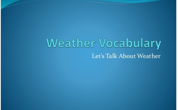 Intermediate Weather Vocabulary